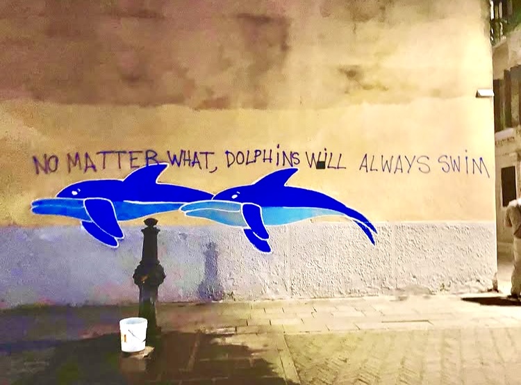 Dolphins mural